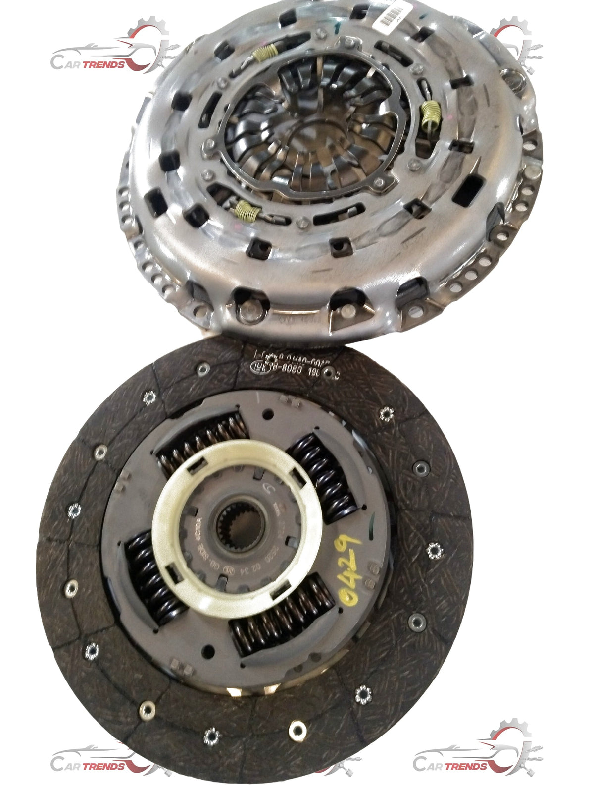 Tata clutch assembly set for Tiago, Tigor, Nexon, Altroz with 260mm disc, spare parts, includes clutch SAC, image showing component details.