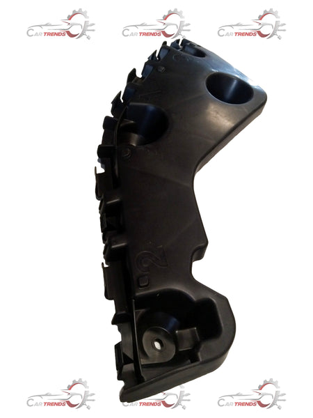 Nissan Duster or Nissan Terrano right-hand side bumper bracket in black, with mounting points visible.