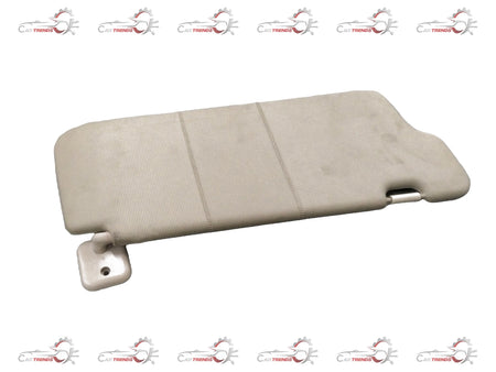 Beige Chevrolet Optra sun visor, right side, made by General Motors, showing the textured interior surface and attachment point.