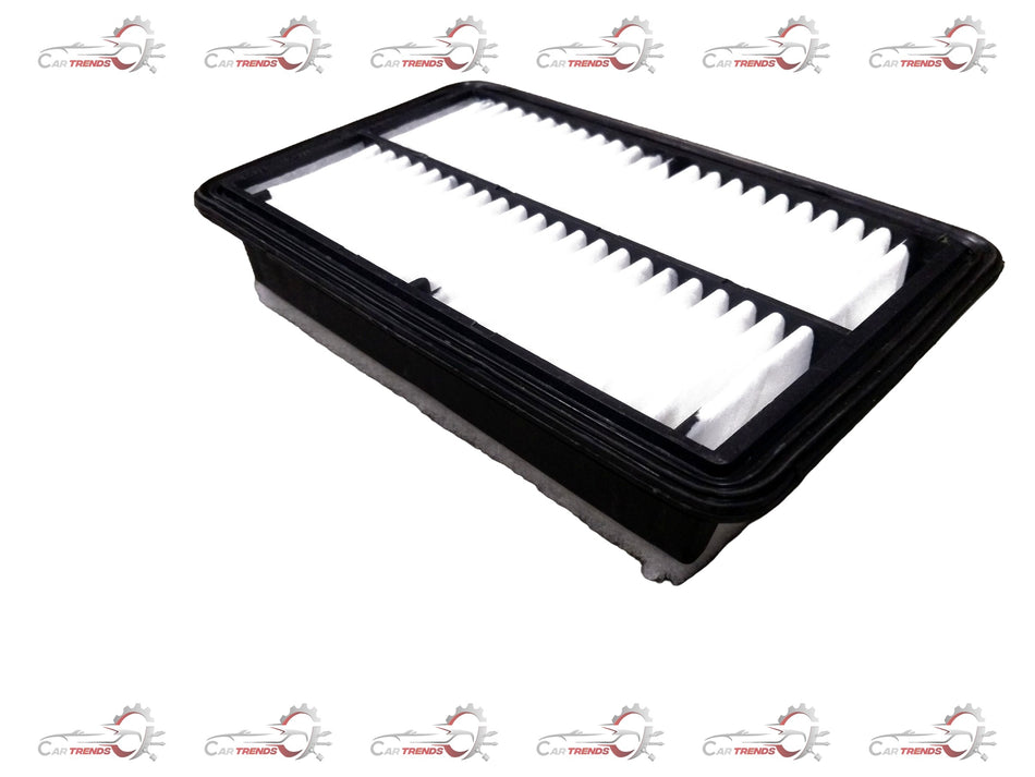 CarTrends Super Carry air filter, rectangular replacement filter with pleated design for vehicle air intake system.