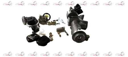 Maruti Suzuki lock set steering assembly, compatible with Maruti Suzuki vehicles, featuring key components and locking mechanism.