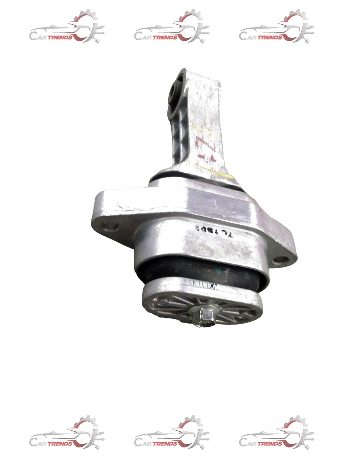 General Motors Chevrolet Aveo rod reaction part, close-up view showing metal component with branding details.