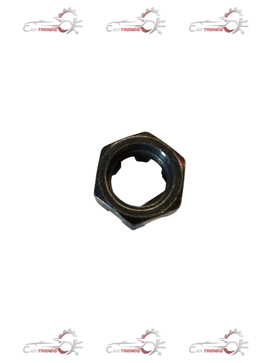 Maruti Suzuki NUT part for Swift and Dzire models, showing the metallic nut component on a plain background