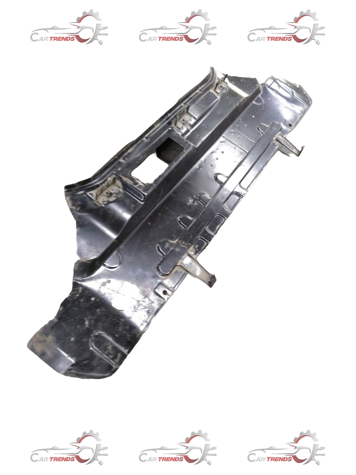 Datsun Go rear panel assembly by CarTrends, showing the car's tail section and rear body panel on a white background.