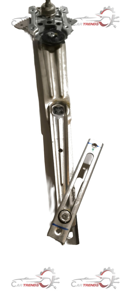 Maruti Suzuki regulator assembly for front door left-hand side, automotive part shown in detailed close-up image.