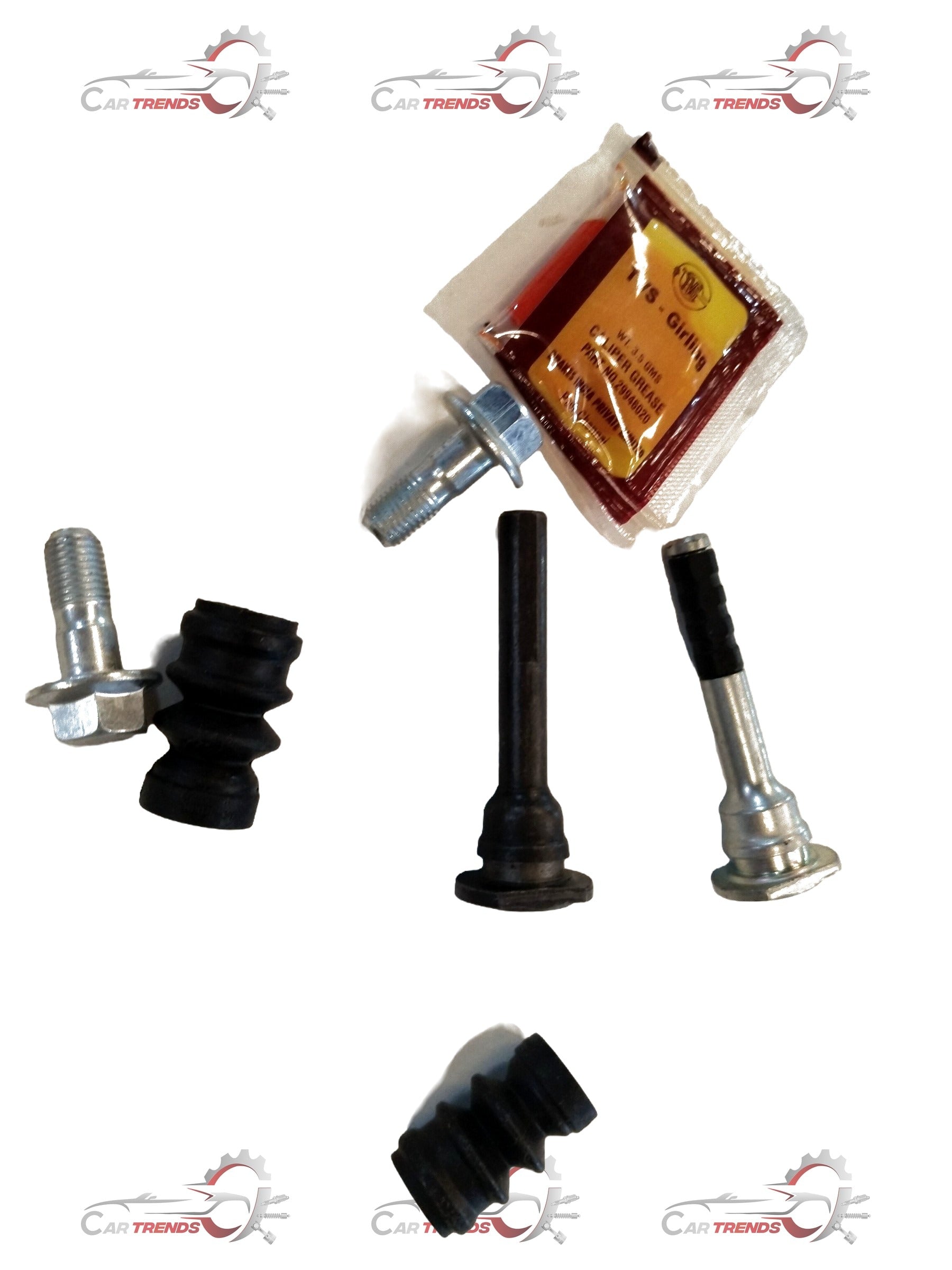 CarTrends Cliper Pin Swift New Model 55850M68P01 spare part, close-up of metal clip pin for vehicle repair.