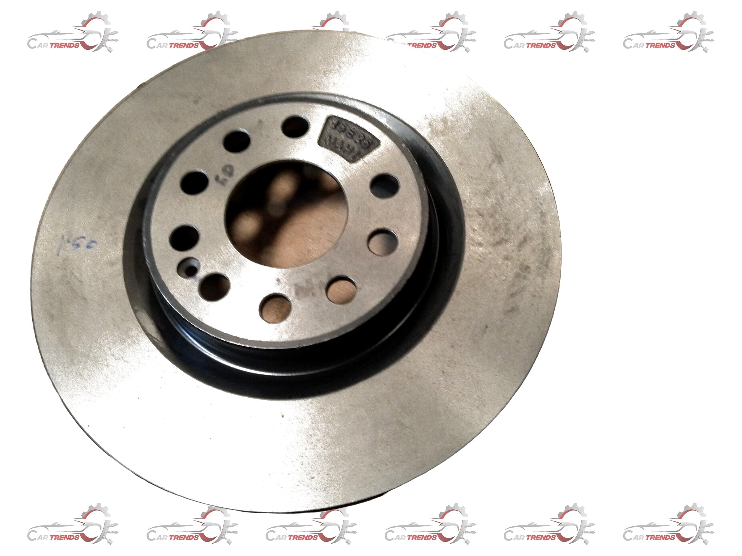 Front brake disc for Mahindra XUV700, showing the round metal component with ventilation holes and mounting holes.