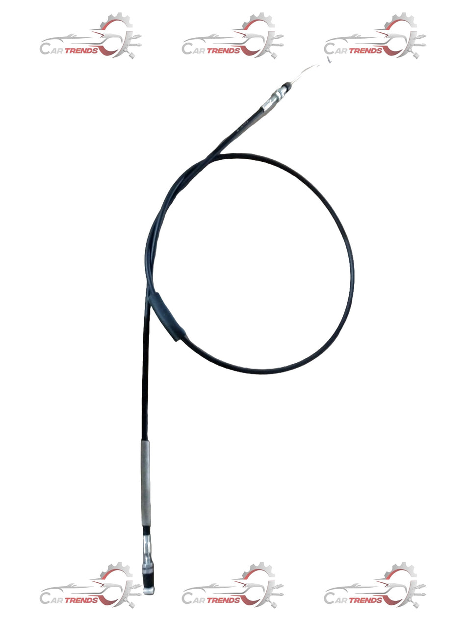 CarTrends accelerator cable assembly for Alto/800, showing the black flexible cable with connectors on each end.