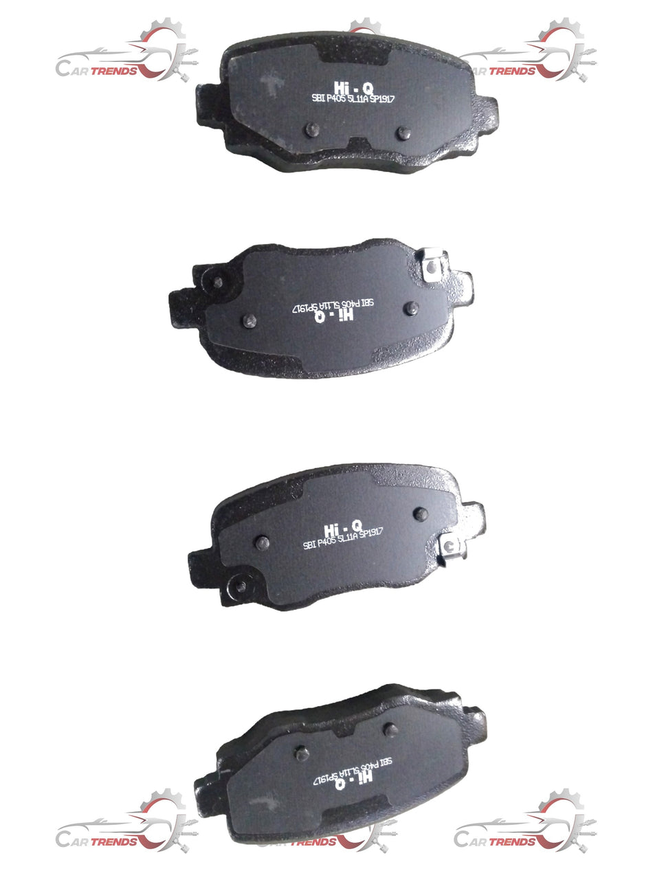 Front brake pad for Isuzu D MAX V CROSS by CarTrends, showing the new brake pad with metal backing and friction surface.