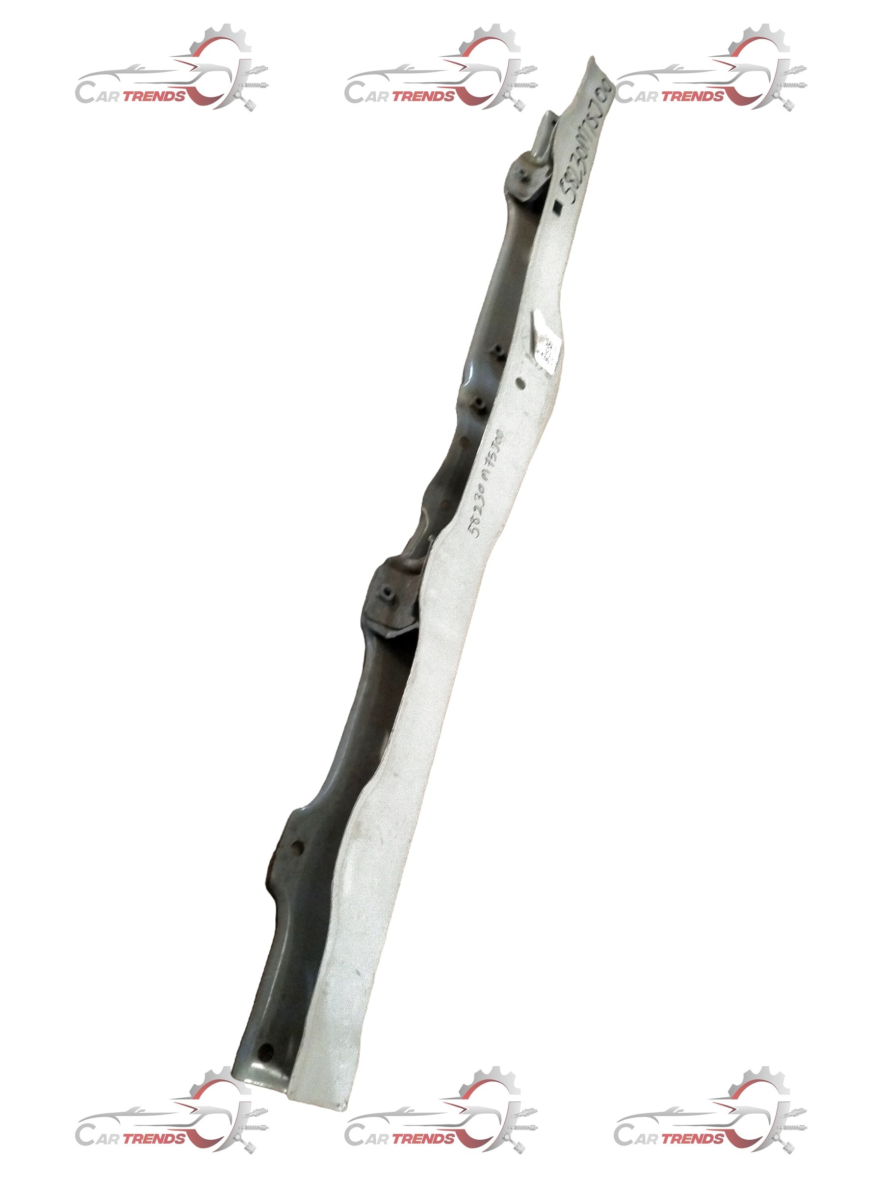 CarTrends crossmember lower component for Suzuki Swift Dezire, spare parts image showing metal automotive part with mounting holes.
