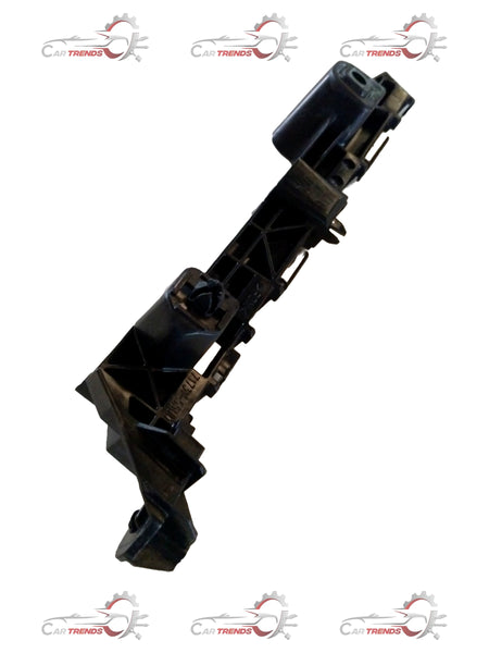 Maruti Suzuki Swift DZire right-side bumper holder in black plastic, designed for vehicle protection and replacement.