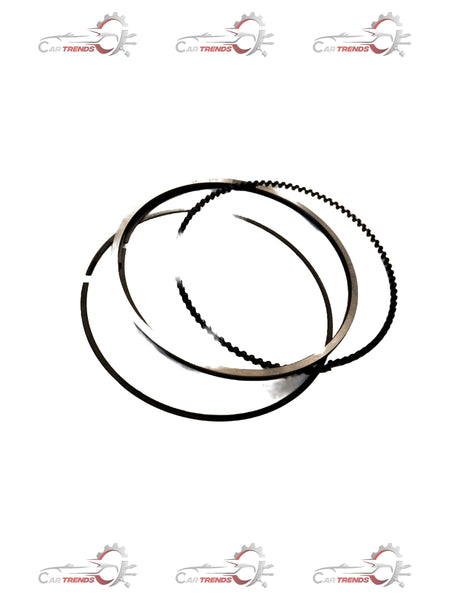 Maruti Suzuki piston ring set for A-Star engine, showing metal rings with precise machined edges and grooves for sealing.