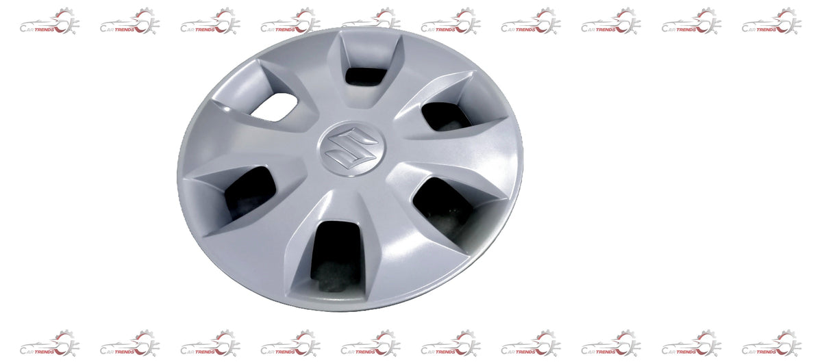 Maruti Suzuki wagonr wheel cover with brand logo, black circular design fitting the vehicle's wheel for stylish protection.