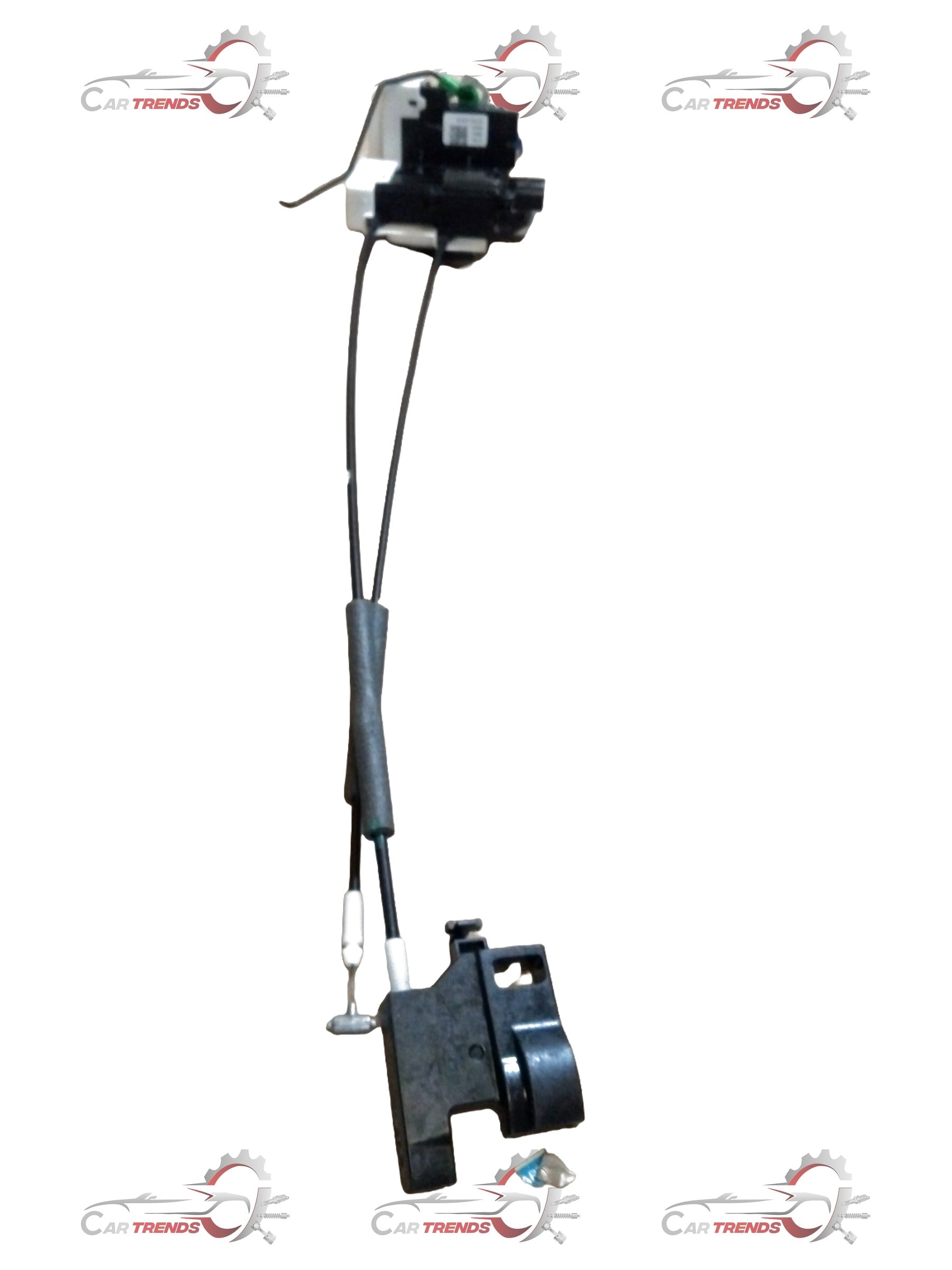 Hyundai Creata Alcazar rear door latch on the left side, automotive part with metal and plastic components.