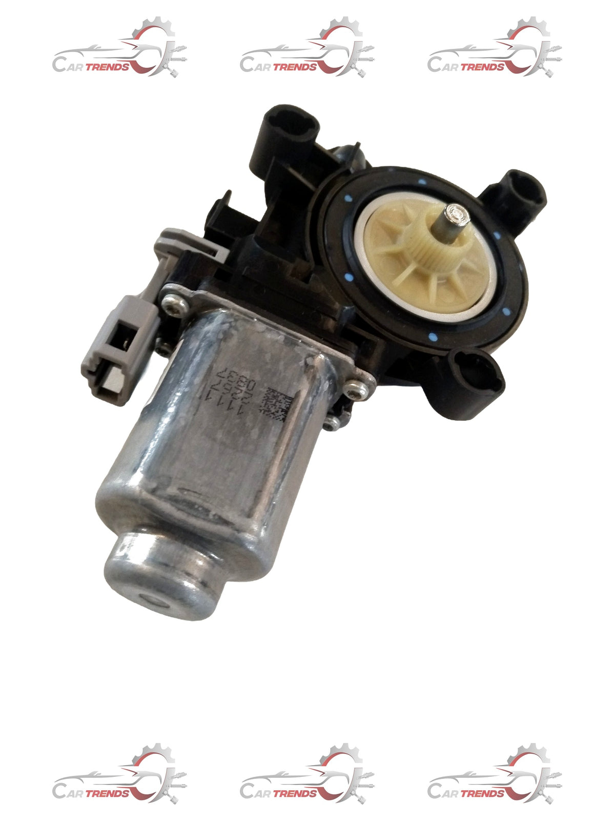 Volkswagen window motor for Tiguan, Tiguán, Taigun, Polo models, part #1S0959802, shown in a detailed close-up image