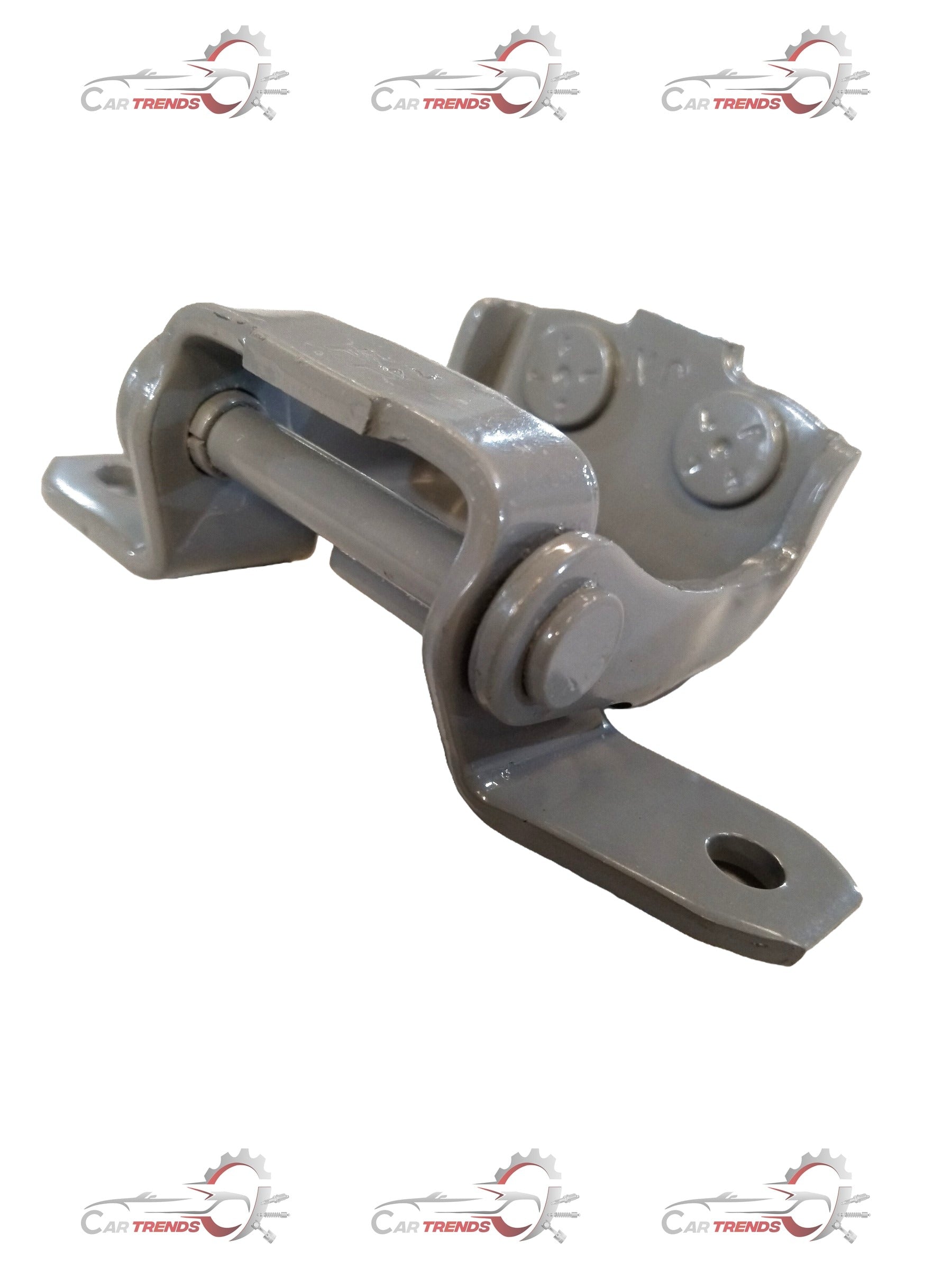 Maruti Suzuki Swift LH upper hinge door component, black metal car hinge with mounting points for vehicle door repair.