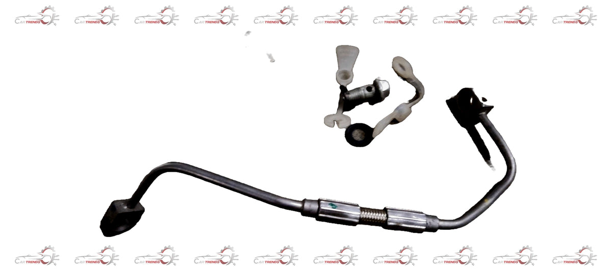 General Motors Turbo Oil Feed Pipe for Chevrolet Enjoy, showing the metal pipe with fittings and connectors.