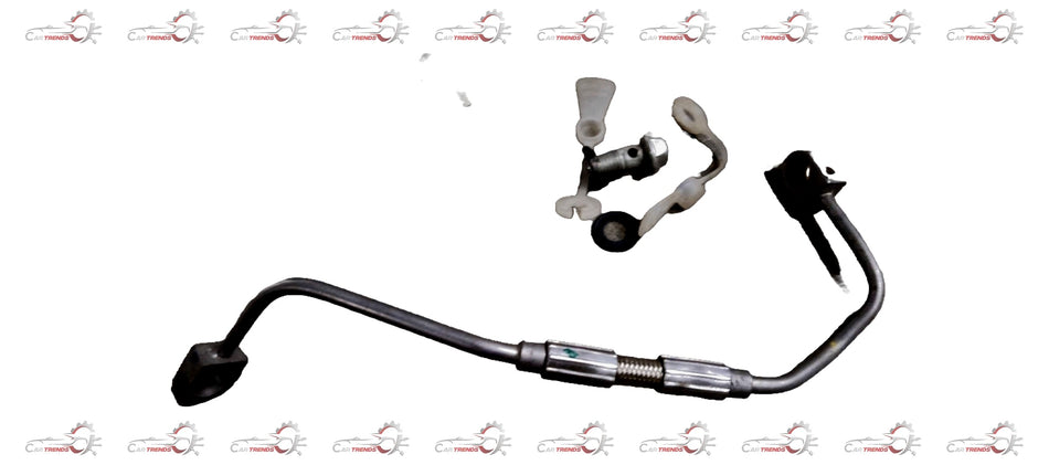 General Motors Turbo Oil Feed Pipe for Chevrolet Enjoy, showing the metal pipe with fittings and connectors.