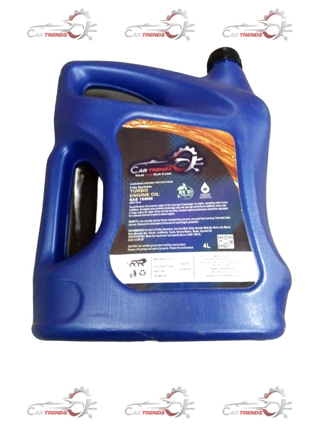 CartTrends 15w40 car engine oil 4L pack, suitable for all car variants, showing a container of motor oil.