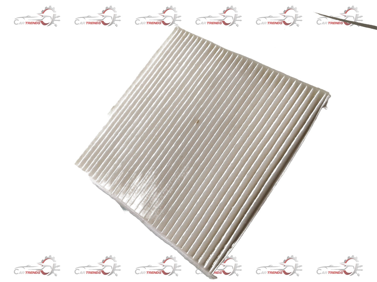 CarTrends AC filter Amaze 80291T9DK01 spare part showing a new car air conditioning filter with pleated design.