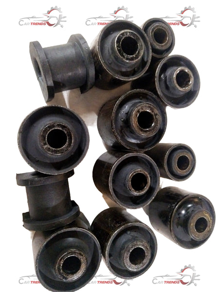 TATA Aria-Storme rear suspension bush kit, spare parts with rubber bushings and metal components, ready for vehicle installation.