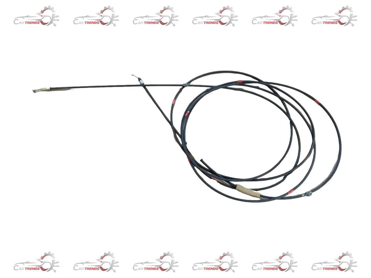 CarTrends gas cable assembly for Nissan Sunny and Micra, showing a close-up of the durable black rubber and metal connectors.