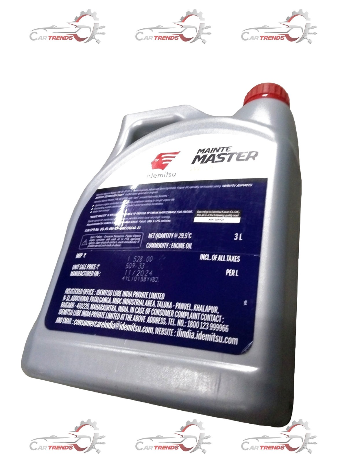 IDEMITSU Car Engine Oil | 5w30 3 Ltr Mainte Master | All Cars | All Variants | #IDMSEMISYNTH5W303 IDMSEMISYNTH5W303 - Back view