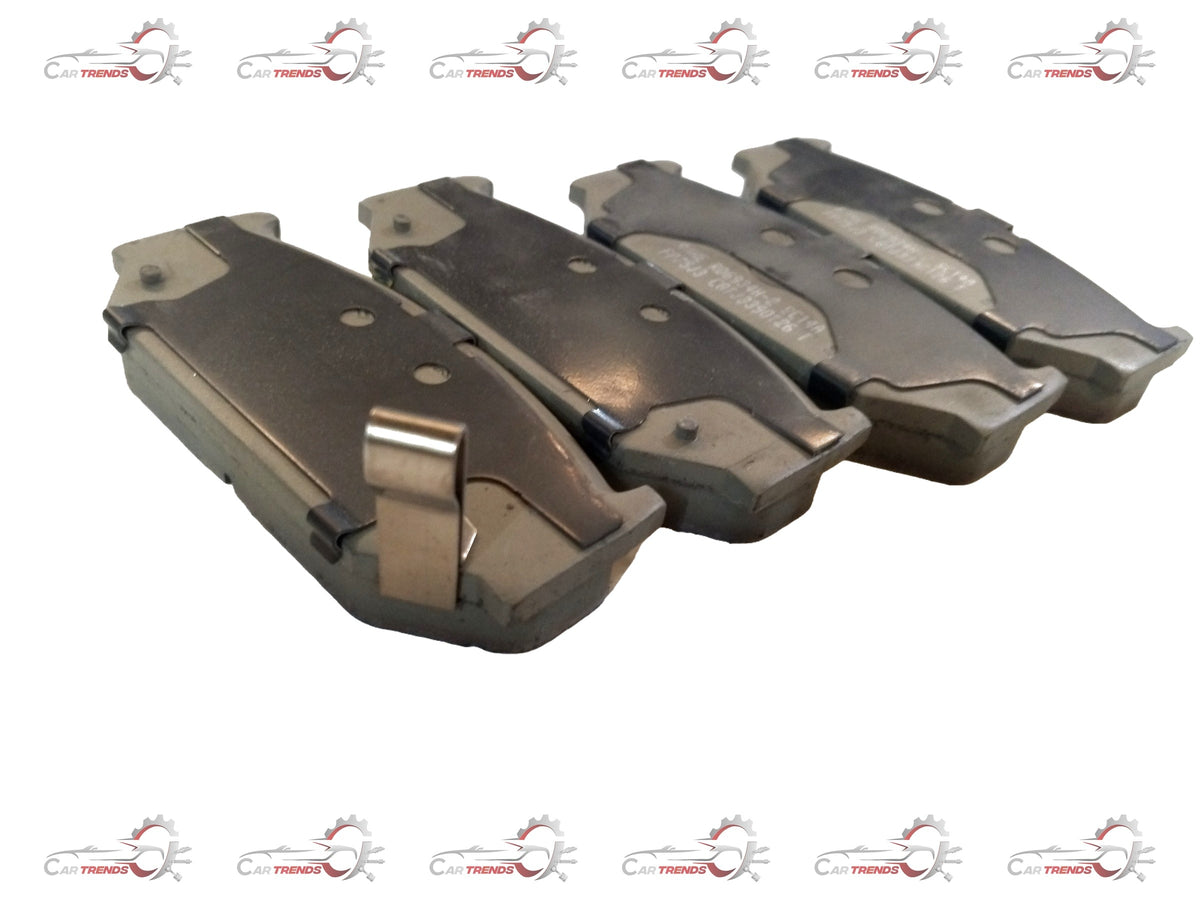 Front brake pad for Maruti Suzuki Ciaz by CarTrends, showing the metal and friction surface of the automotive brake component.