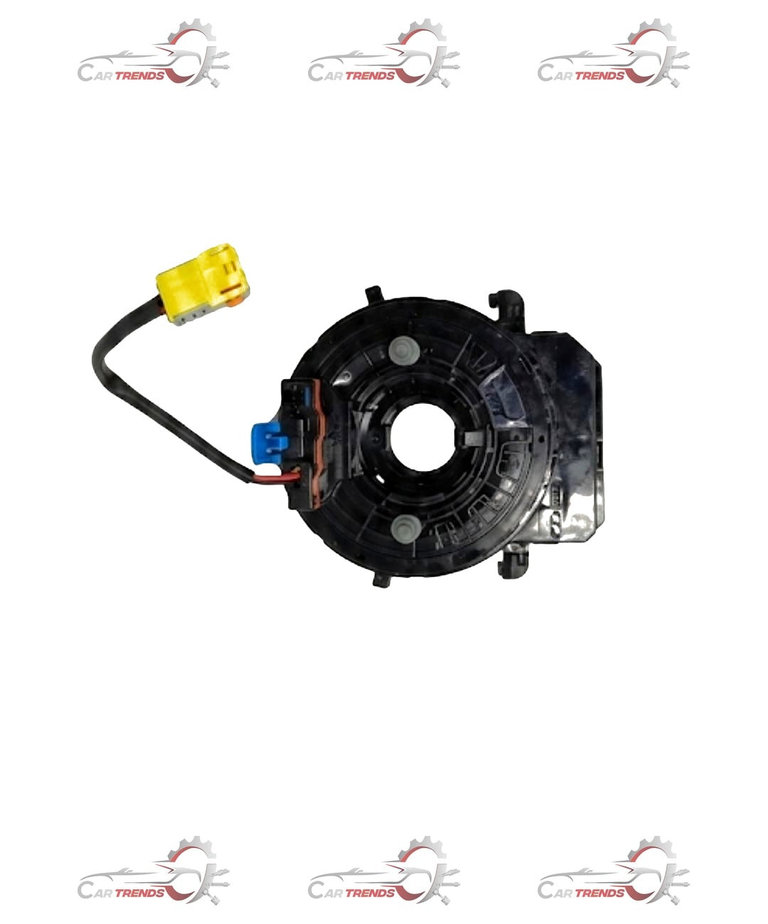 Honda Alcatzar clock spring assembly for steering wheel, showing the coiled metal component with electrical connectors.
