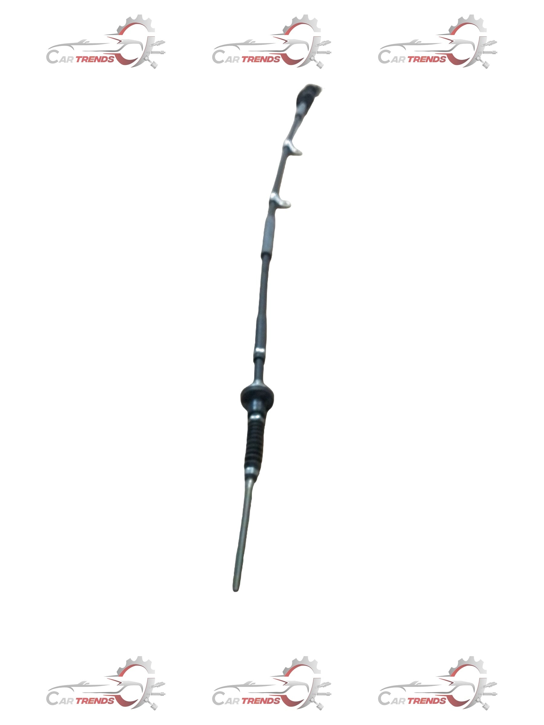 Maruti Suzuki wagonR clutch cable, brand new replacement part, featuring black cable with metal connectors and rubber boots.