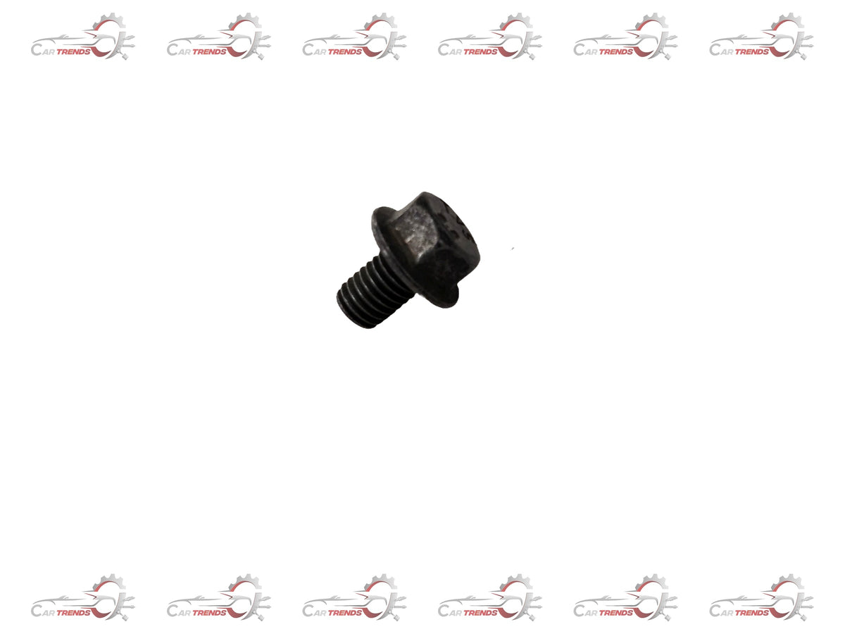 General Motors Chevrolet Tavera bolt, automotive repair part, metallic with threading, shown in close-up image.