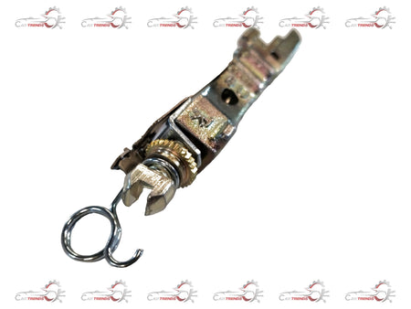 Maruti Suzuki Baleno right-hand strut assembly, part #53701M68P00, showing metal suspension component with mounting points.