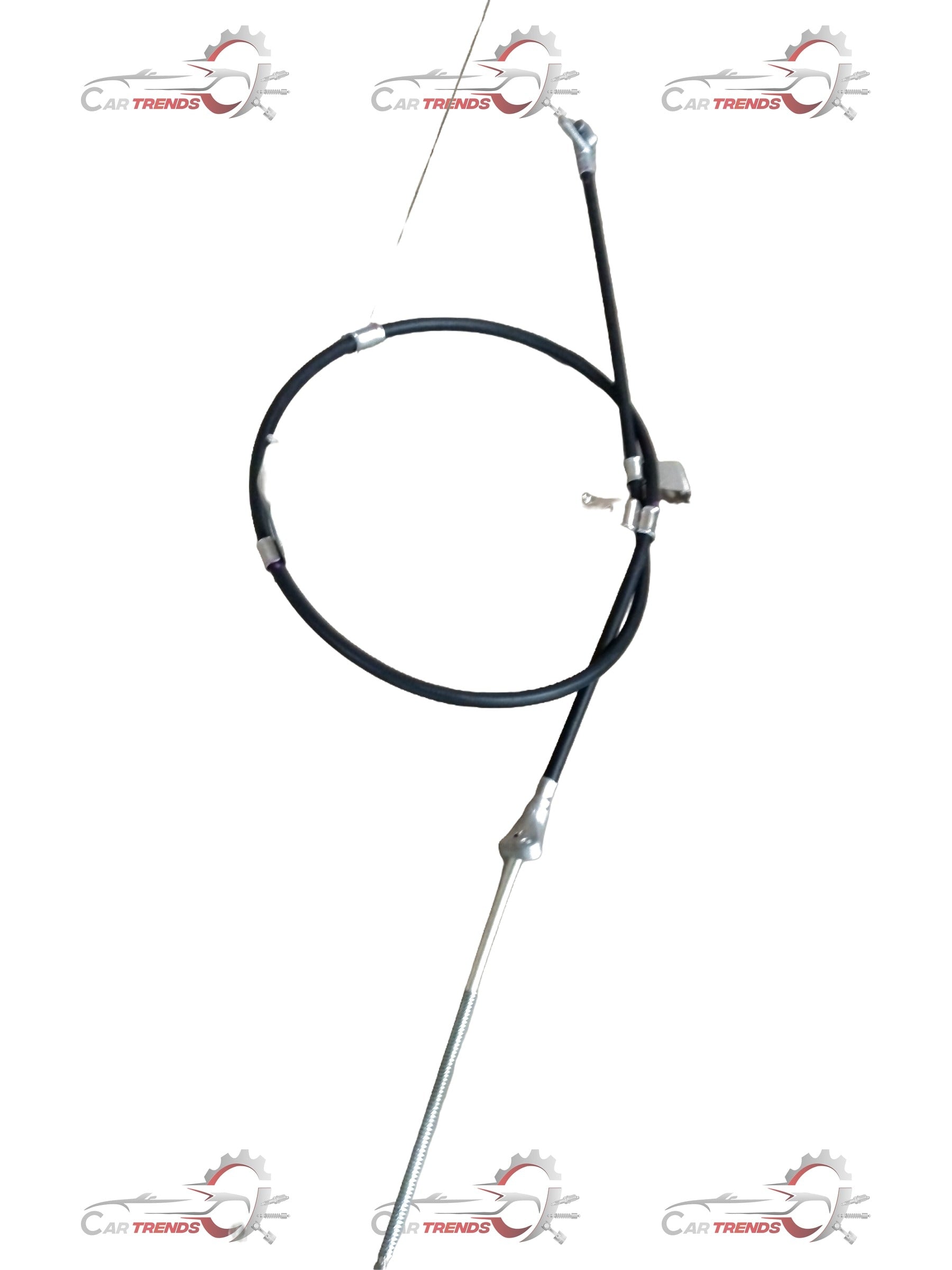 Maruti Suzuki brake cable parking brake cable with black and metal components, designed for vehicle parking brake system.
