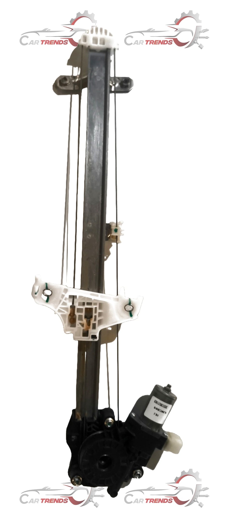 Maruti Suzuki front right window regulator assembly showing metal components and wiring for vehicle window operation.