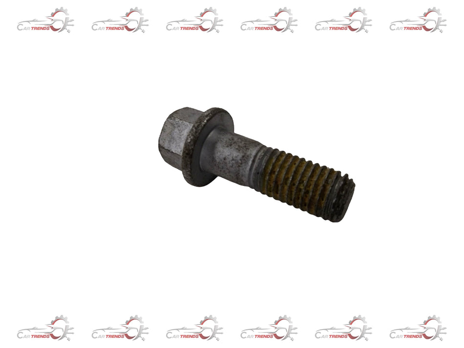 Rear bolt brake caliper for Chevrolet Cruze by General Motors, showing the metal component with mounting points and hydraulic connections.