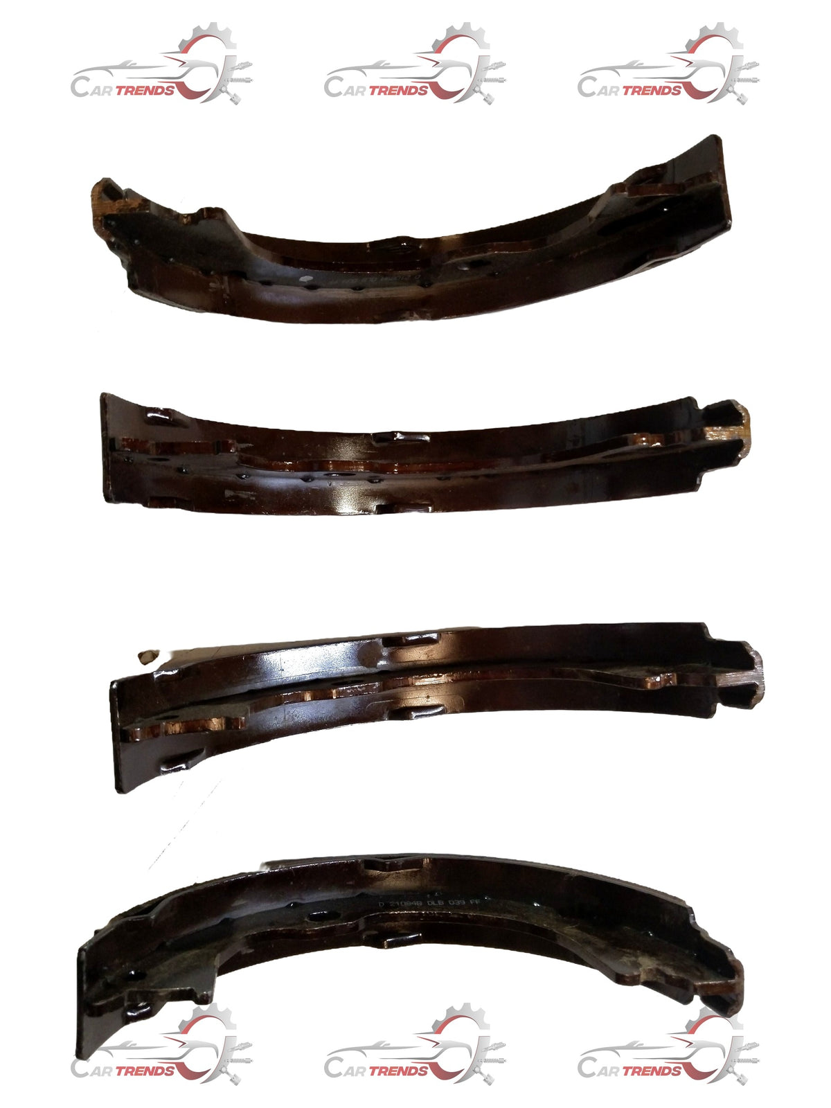 TATA Tata Hexa/Aria rear brake lined shoe assembly kit, part #287042300163, showing brake components for vehicle repair.