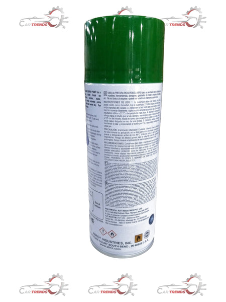 CarTrends Fresh Green spray paint for cars, shown in three cartons of 12 cans each, with bright green color and product packaging.
