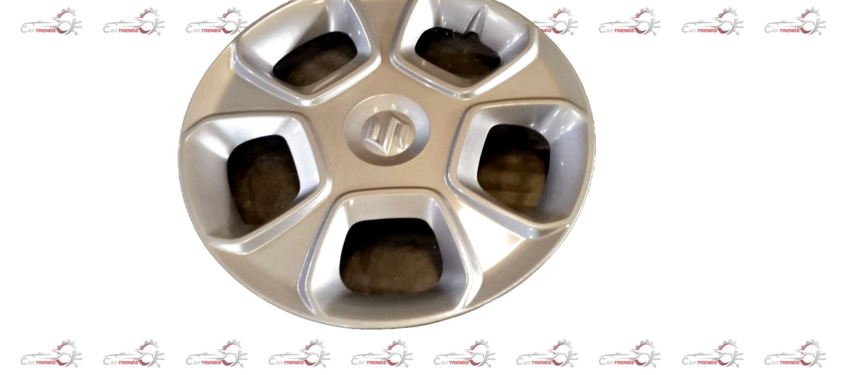 Maruti Suzuki full wheel assembly cap for Swift and Dzire, with visible wheel and hub details.