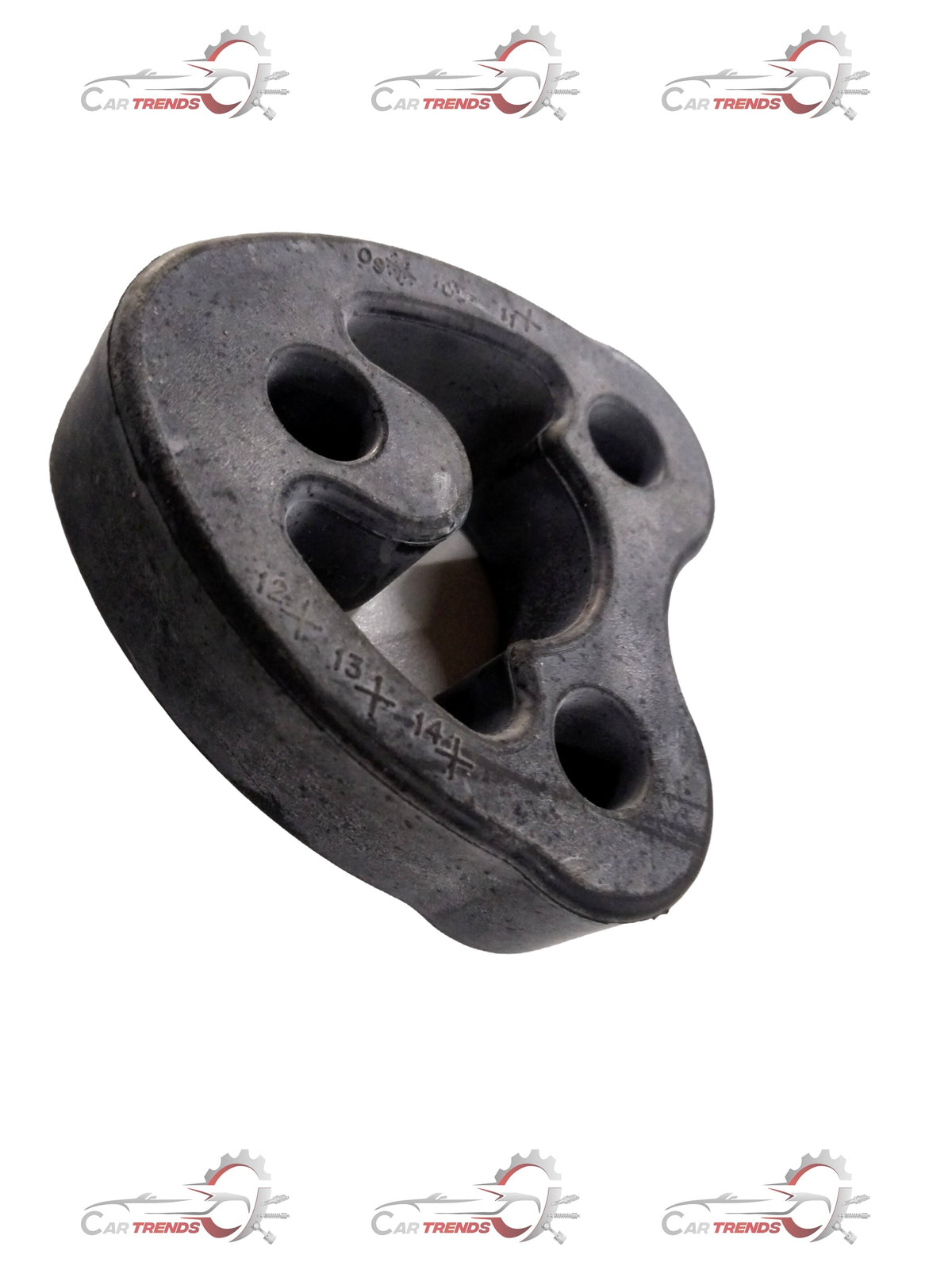 CarTrends rear exhaust muffler insulator for Chevrolet Beat, spare part image showing the metal component designed for exhaust system protection.