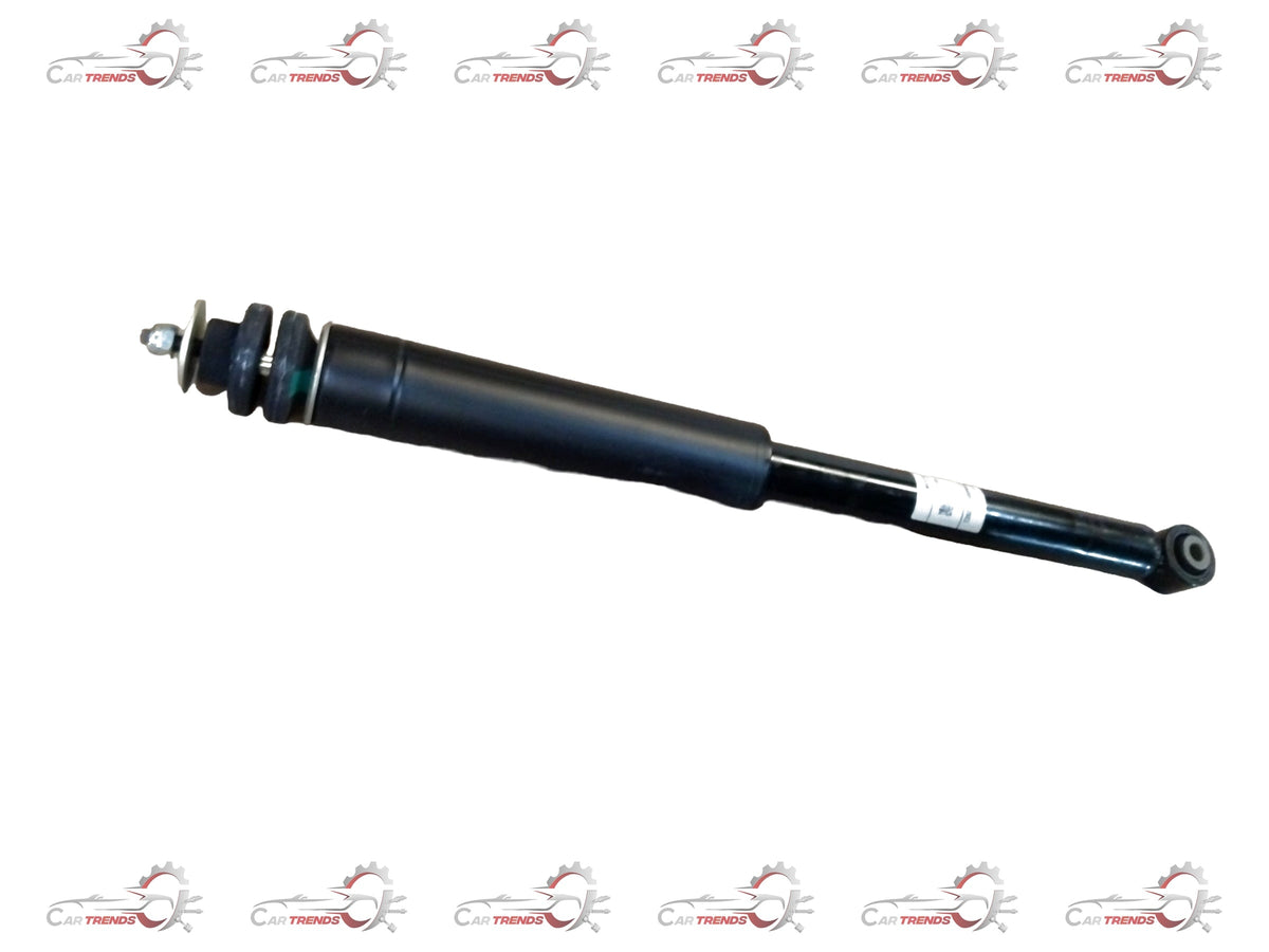 Rear shock absorber for Maruti Suzuki Baleno, part #41800M55T01, showing the black coil spring and mounting components.