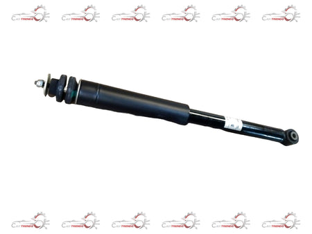 Rear shock absorber for Maruti Suzuki Baleno, part #41800M55T01, showing the black coil spring and mounting components.