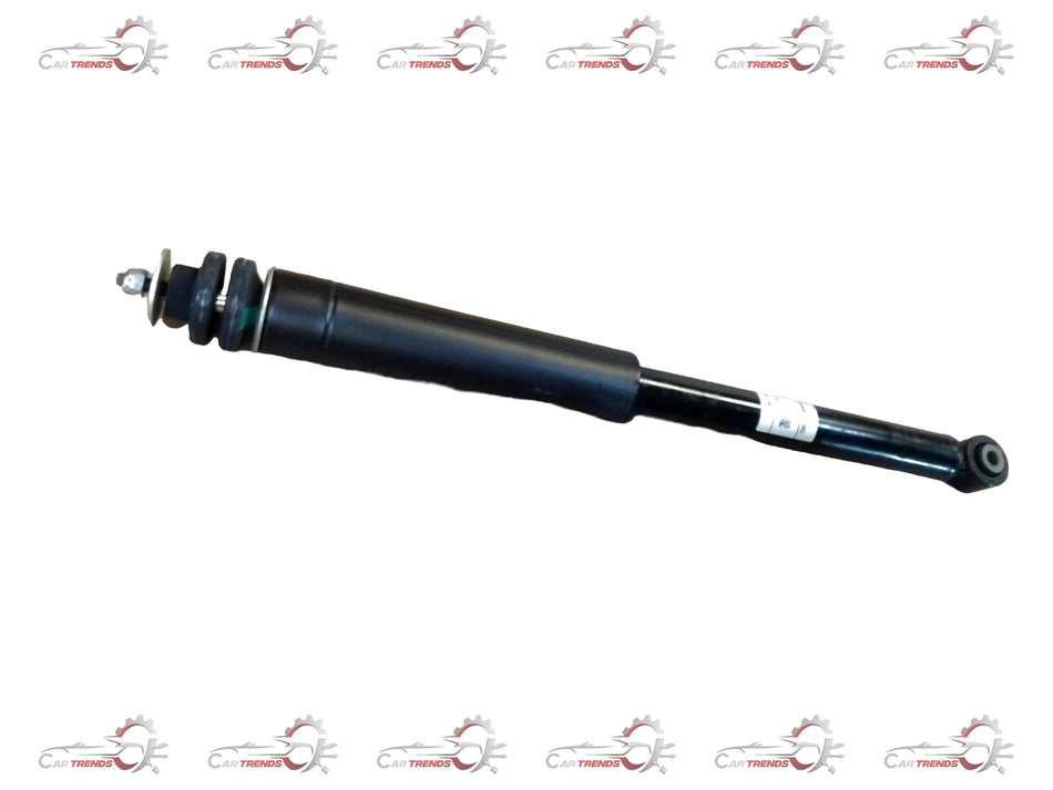 Rear shock absorber for Maruti Suzuki Baleno, part #41800M55T01, showing the black coil spring and mounting components.
