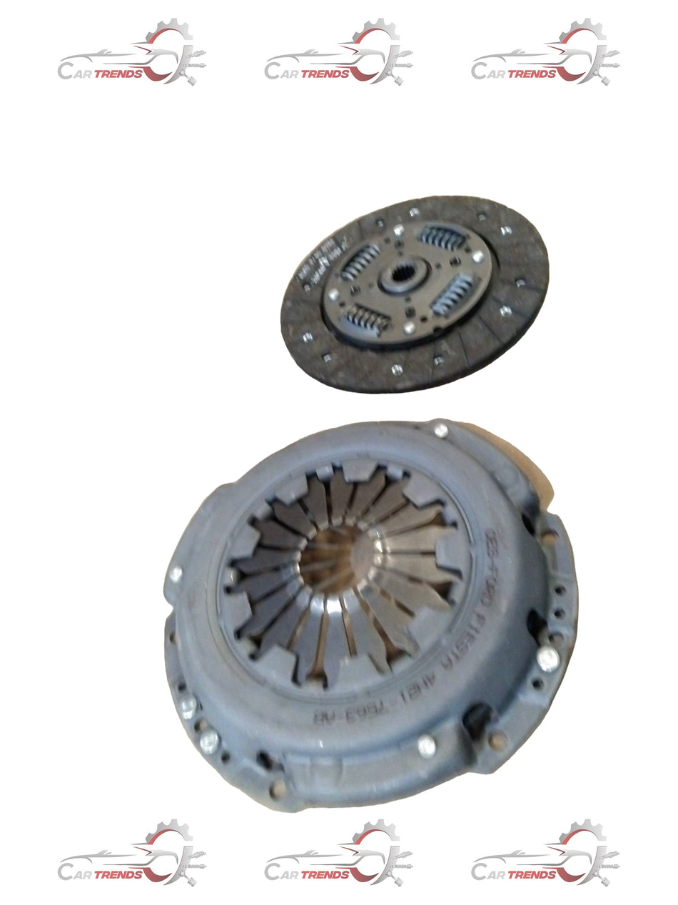 CarTrends clutch set for Ford Aspire and Fiesta, including clutch plates and components, displayed on a clean surface.