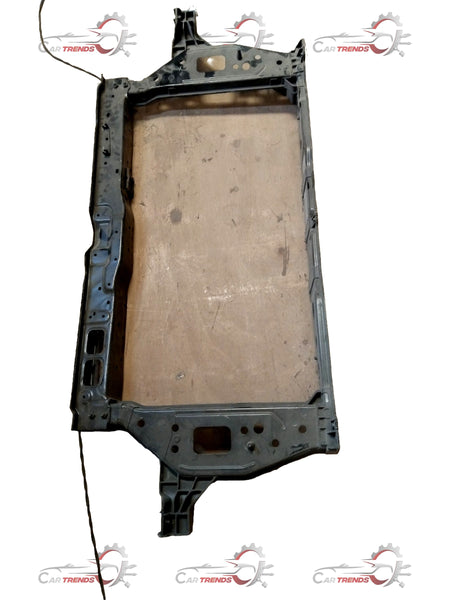 CarTrends front end carrier assembly module for Hyundai i10, i20, and Verna, showing the spare parts component with mounting points