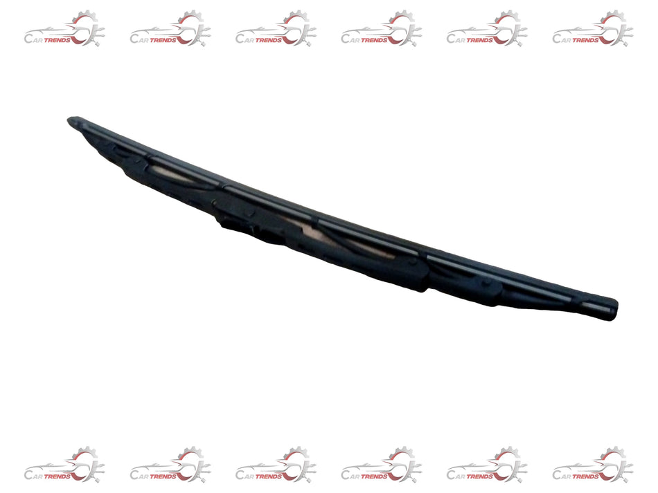 Maruti Suzuki Ertiga wiper blade assembly, black rubber and metal frame, designed for reliable windshield cleaning.