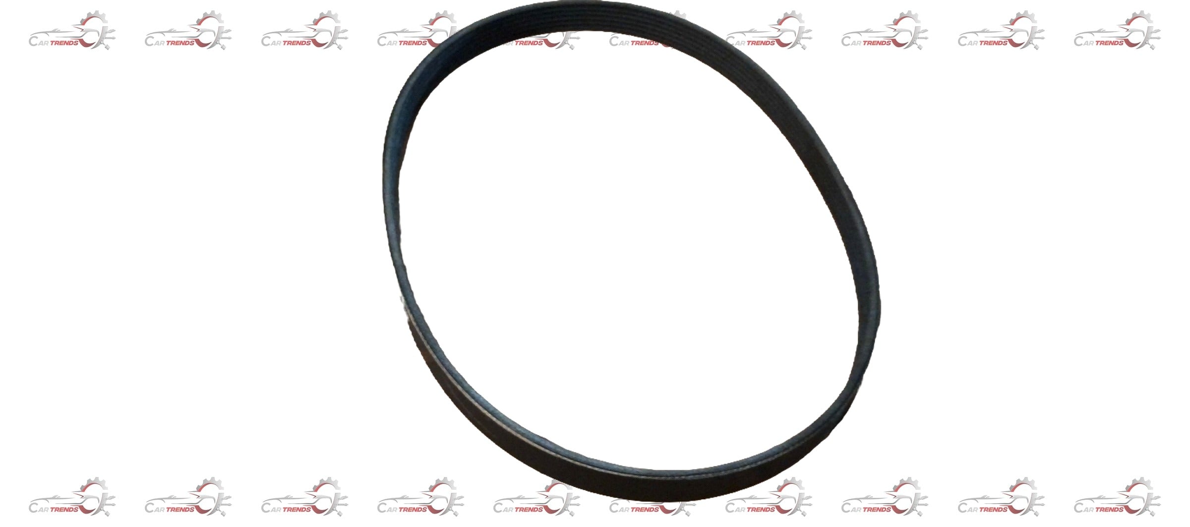 Six EPDM belts for Tata Grande A/C, spare parts, with visible black rubber belts and metal clamps in the image.