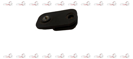 CarTrends glass clip spare part, close-up of a small transparent plastic clip used for automotive window or door assembly.