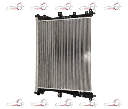 Maruti Suzuki radiator assembly for Ciaz and S-Cross 1.3L DDiS diesel engine, showing the metal radiator core and hoses.
