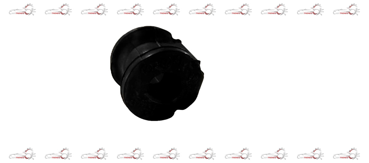 CarTrends Mountfront Stabilizer Bar 42431M68K00 spare part, close-up of the black stabilizer bar for vehicle suspension system.