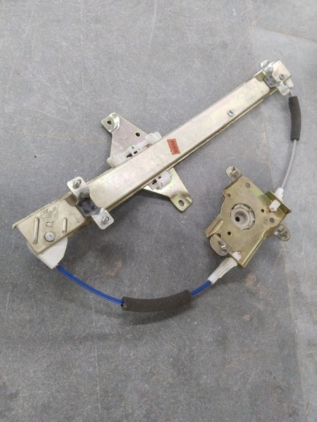 Rear right side Chevrolet Aveo window regulator by General Motors, showing the mechanical components for vehicle window operation.